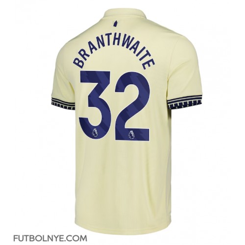 Camiseta Everton Jarrad Branthwaite #32 Visitante Equipación 2025-26 manga corta